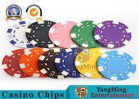 PMS Printing Casino Poker Chips Abs Plastic Inner Steel Core Environmental Protection Material