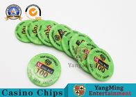 ABS RFID Gambling Chips , Monte Carlo Blackjack Poker Chips With Security Number