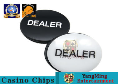 Double Sided Texas Hold'em Brass Card Guard Casino Dealer Button Metal Poker Chip Card Games