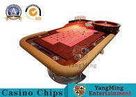 Environmentally Friendly Casino Roleta Poker Table With Wooden Roulette Wheel