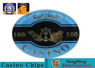 760 Acrylic Bargaining Poker Chip Set Custom With Aluminum Case