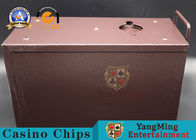 Gambling Poker Table Metal Casino Money Drop Box With Sleeve & Locks For Poker Table Cash Holder