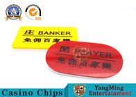 Gambling Poker Casino Table Bland Baccarat Markers Wear - Resistant Bright Color