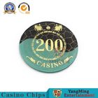 High Temperature Bronzing Acrylic Casino Poker Chips Round Shaped