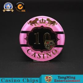 High - Temperature Bronzing Acrylic Poker RFID Chips Standard Carton Packaging