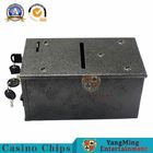 Dedicated Mini Metallic Iron Cash Storage Box Casino Poker Table Accessories