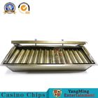 14 Rows Metal Double Layer Casino Chip Holder For Round Poker Chip And Plaque