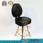 Commercial Blackjack Casino Gaming Chairs With Chrome Base Total Height 113cm