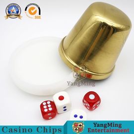 Casino Poker Dedicated Dice Shaker Cup Casino Game Accessories  Iron + Acrylic Material