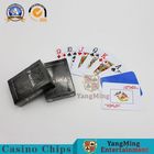 Club Gambling Barcode Plastic Coated Playing Cards For Entertainment