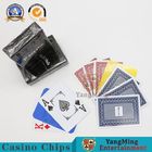 Club Gambling Barcode Plastic Coated Playing Cards For Entertainment