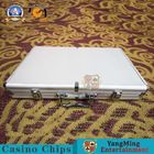 Sturdy Power Aluminum Alloy Frame Box 600pcs Clay Poker Chips Set Case With Playing Cards And Dices