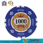 14g Iron Core Gambling Poker Chip Set With Sticker Numbers  Circular