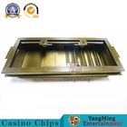 Iron Single Layer Clay Acrylic Casino Chip Tray / Industrial Poker Chip Set Round Square