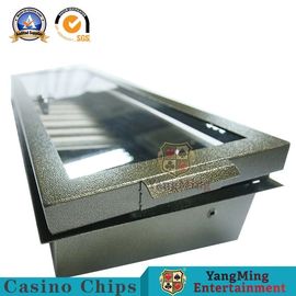 Buy 680*210mm Poker Table Chip Tray 1 Lock 14g Mixing Gambling Chips Case online manufacture