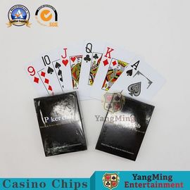 Buy Texas Poker Club Playing Cards / Waterproof Plastic Large Print Gambling Table Cards online manufacture