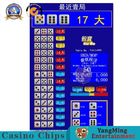 Automatic Intelligent Electric Lighting Control Casino Craps Table & Sic Bo Table With LCD Screen
