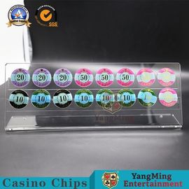 Buy Roulette Wheel Baccarat Table Chips Holder 40mm Diameter Round Chips Display 16PCS online manufacture