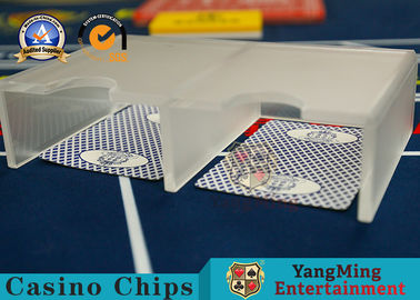 Buy Double - Open Translucent Matte Casino Table Accessories Acrylic  1-2 Deck Playing Cards Button online manufacture