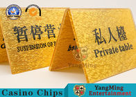 Gold Screen Number Card Plate Acrylic VIP Clubhouse Reserved Environmentally Table Button Business Brand