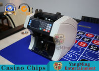 Custom Bill Counting Machine Casino Game Accessories / Portable Cash Counter Front Loading