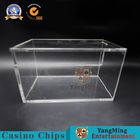 200*115*115mm Poker Discard Holder Full Clear Playing Card Carrier With Metal Lock