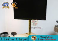 Titanium Golden Yellow Baccarat Gambling Table 27'' Upright Display Bar Support Holder