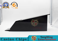 4 Deck Acrylic Black Casino Poker Card Holder Dealing Shoe Baccarat Table