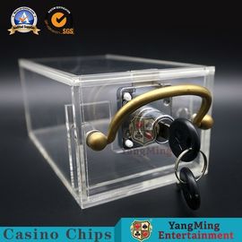 Buy 5mm Thickness Lockable Cash Box / Mini 6 Decks Card Delivery Box online manufacture