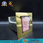 Titanium Yellow Stainless Steel Poker Discard Holder Gambling Table Accessories