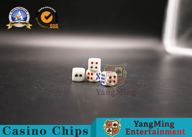 Buy Entertainment Casino Game Accessories KTV Hotel Ring Secret Amine Plastic Poker Games Red And Blue Color Shake Dice online manufacture