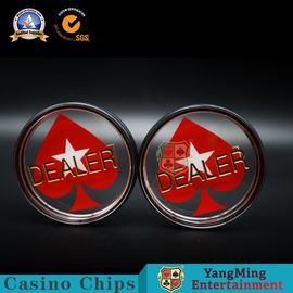Buy Round Transparent Texas Carving Poker Dealer Button Marker Code Card Game Bet Positioning Accessories online manufacture