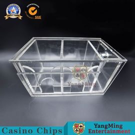 Buy Standard Poker Discard Holder With Key Full Transparent Acrylic Custom Dealer Holder online manufacture