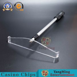 SGS Casino Game Accessories Custom Chips Rake Telescope Aluminum Adjust Casino Chips Playing Cards Shovel