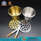 Industrial Casino Game Accessories Custom Stainless Steel Silver Color Ashtray Gambling Table Dedicated Water Holder
