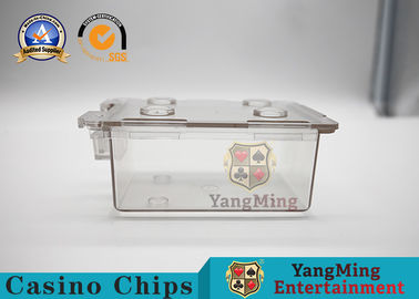 Buy Gambling Vip Club Custom Playing Card Carrier Box  / Acrylic Plastic Discard Holder online manufacture