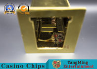 Customization Gold Plated SS Playing Cards Holder Gambling Poker Table Discard Carrier