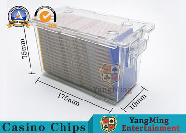 Buy Security 8 Deck Poker Discard Holder / Acrylic Cards Carrier For Baccarat Games online manufacture