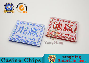 Buy Casino Dragon Tiger Poker Game Marker 8 Decks Playing Cards Games Wins Dealer Button online manufacture