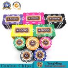 760 Pcs Of American ABS Core Clay Chip Set Eight Crown Stickers Anti-Counterfeit Chips Texas Hold 'Em Chip Currency