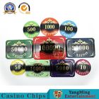 50mm Crystal Acrylic Chips Set Texas Hold 'Em Hot Stamping Plastic Chips
