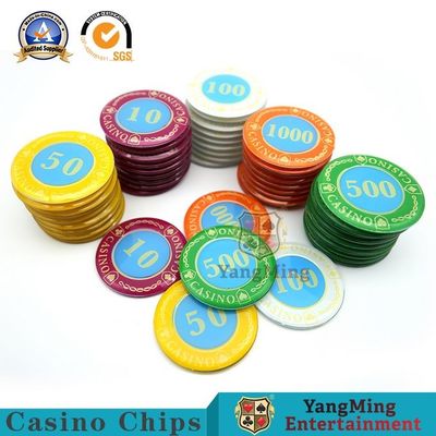Buy 730 Pcs Acrylic Crystal Chips Set Poker Game Independent UV Violet online manufacture