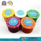 730 Pcs Acrylic Crystal Chips Set Poker Game Independent UV Violet