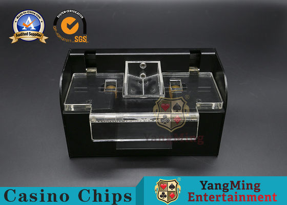 Custom Black Stainless Steel Metal Poker Shuffler Automatic 1 2 Decks