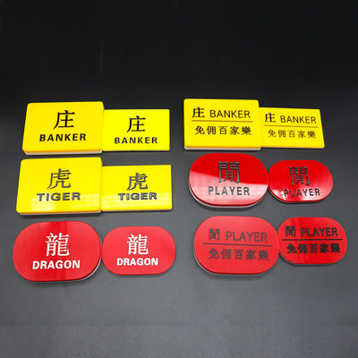 Environmentally Friendly Acrylic Plastic Double-Sided Printing Chinese&English Engraving Code Plates Dealer