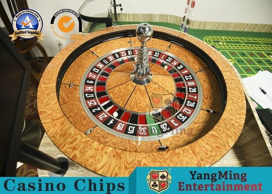 Solid Wood 32 Inch Roulette Wheel Board Stainless Steel Aluminum