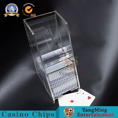 Fully Transparent Crystal Thick Baccarat Poker Table Acrylic