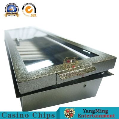Buy Single Layer Electroplated Bronze Casino Chip Tray With Single Lock online manufacture