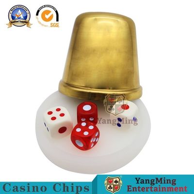 SS Casino Game Accessories Titanium Gold Copper Hand Dice Cup