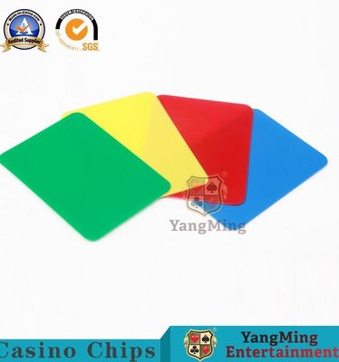 Spot Color Waterproof Pvc Plastic Card Piece Poker Table 90x65mm